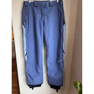 Columbia Womens High Waist Straight Waterproof Trousers Large W30/L29, Blue JZ02